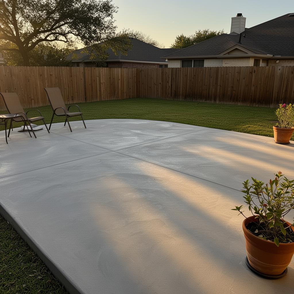 Backyard Patio — concrete project in Porter, TX near Houston